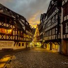 Wenn der  Abend  hereinbricht in Straßburg.