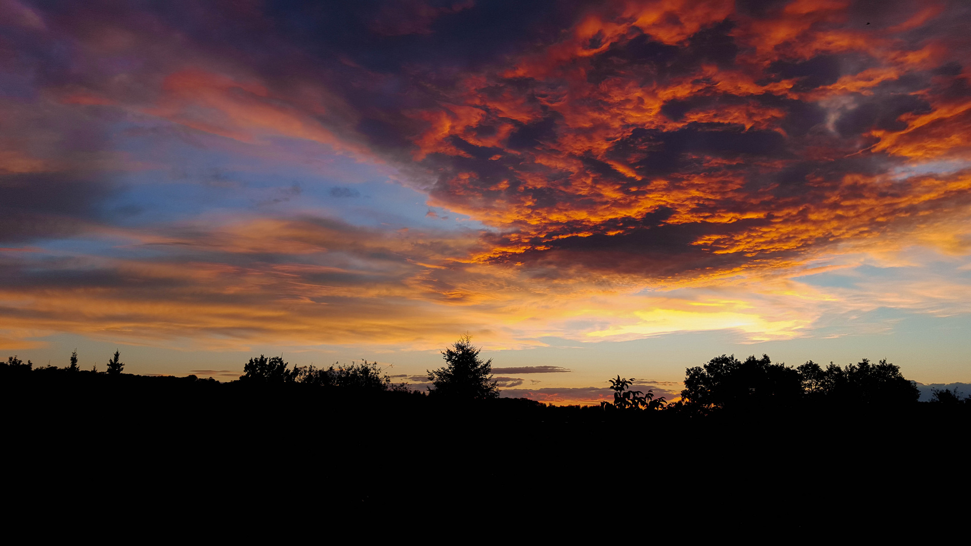 Wenn der Himmel brennt...