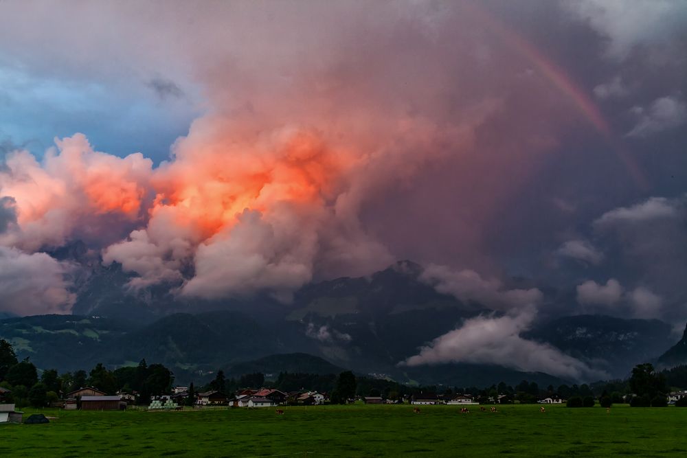 wenn der Himmel brennt...