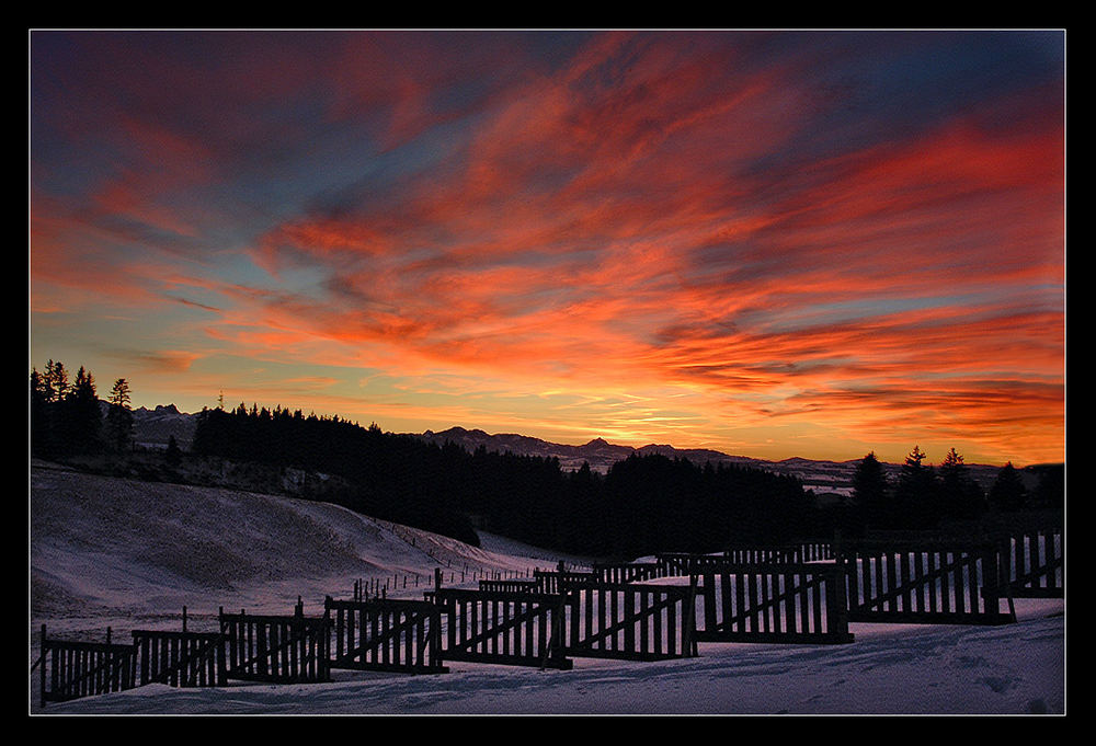 wenn der Himmel brennt...