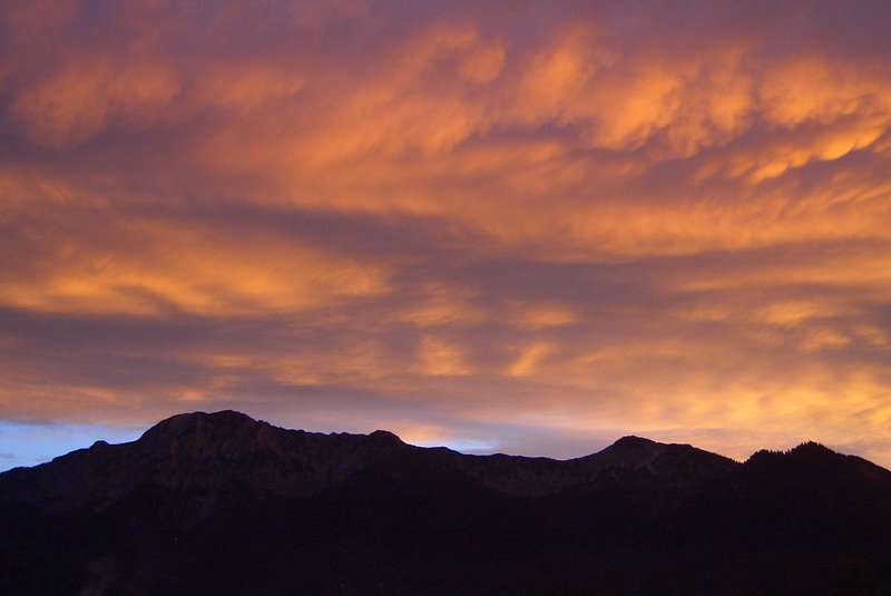 Wenn der Himmel in den Alpen brennt