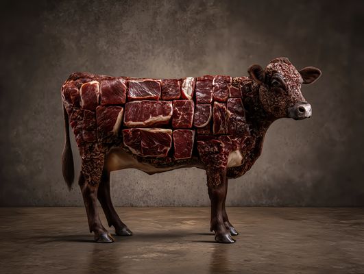 Wenn der Metzgermeister Rinder  fotografiert