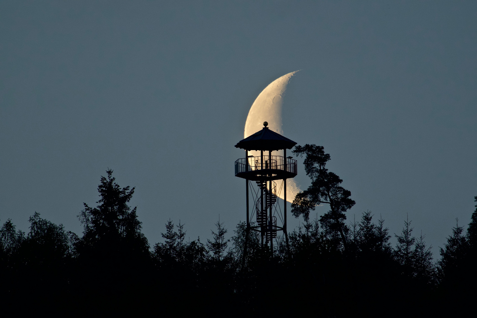 wenn der "Riesenzwerg" den Mond in Händen hält....