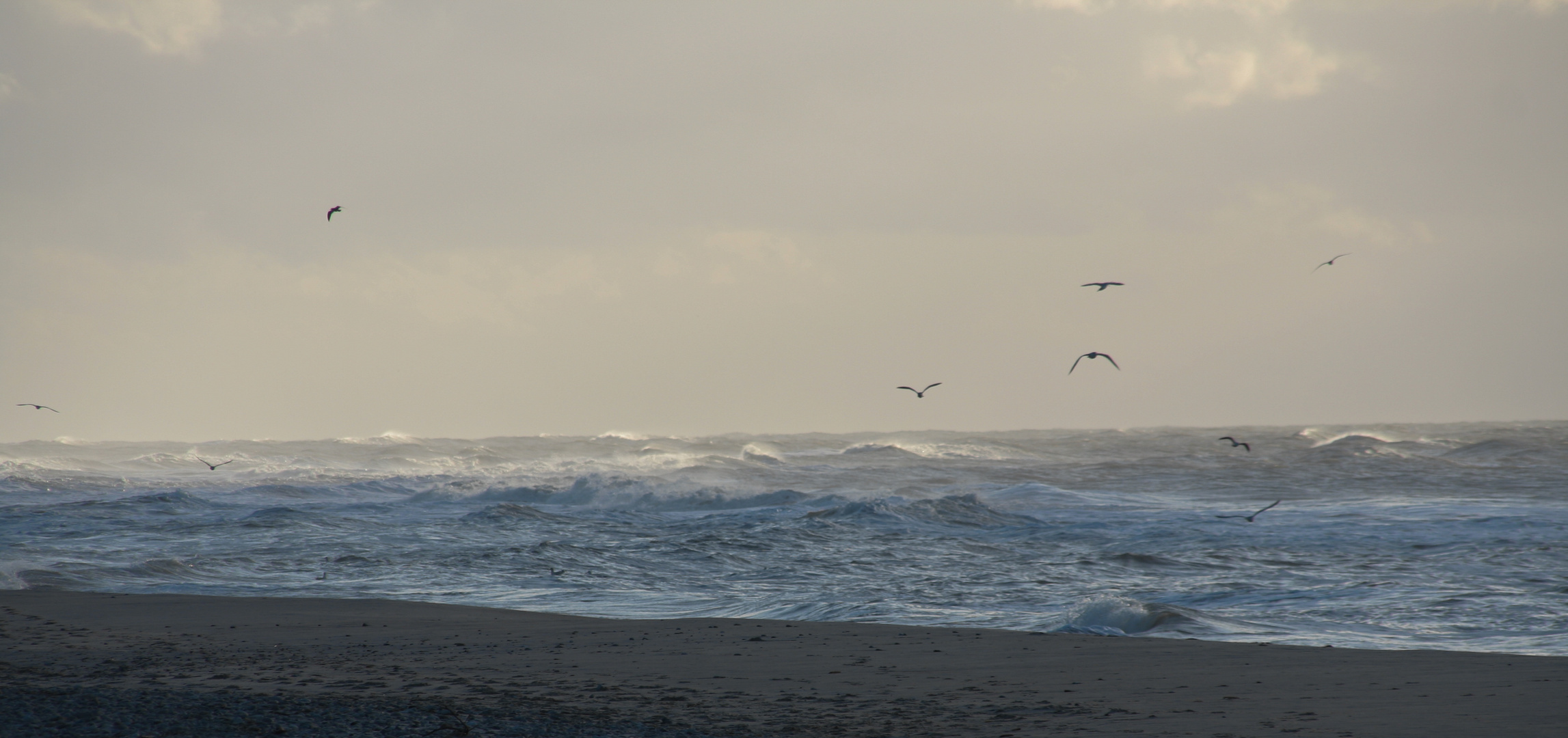 Wenn der Sturm das Meer umschlingt.