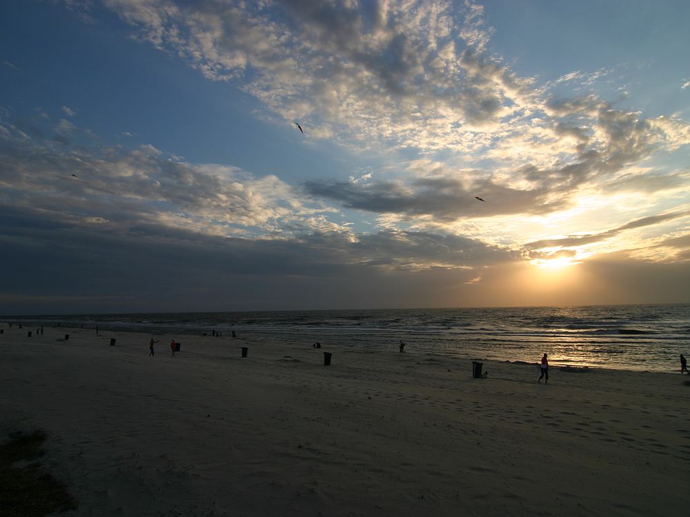 Wenn der Tag geht am Strand von Texel