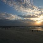 Wenn der Tag geht am Strand von Texel