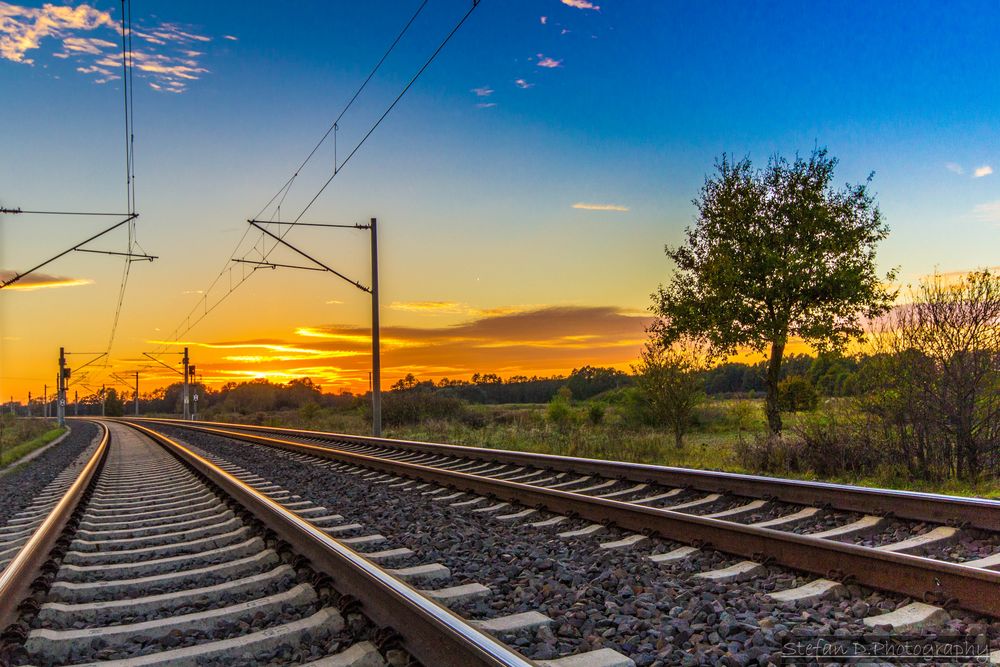 Wenn Die Bahn Streikt man Ausnahmsweise die Gleise bereist Foto & Bild