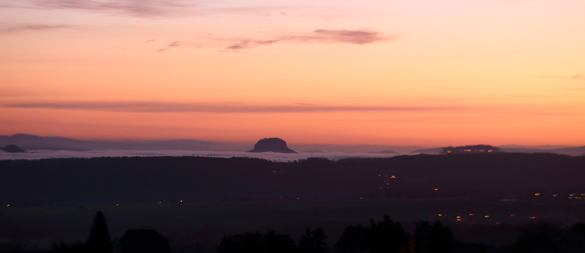 Wenn die Berge in der Sächsischen Schweiz morgens aufwachen...