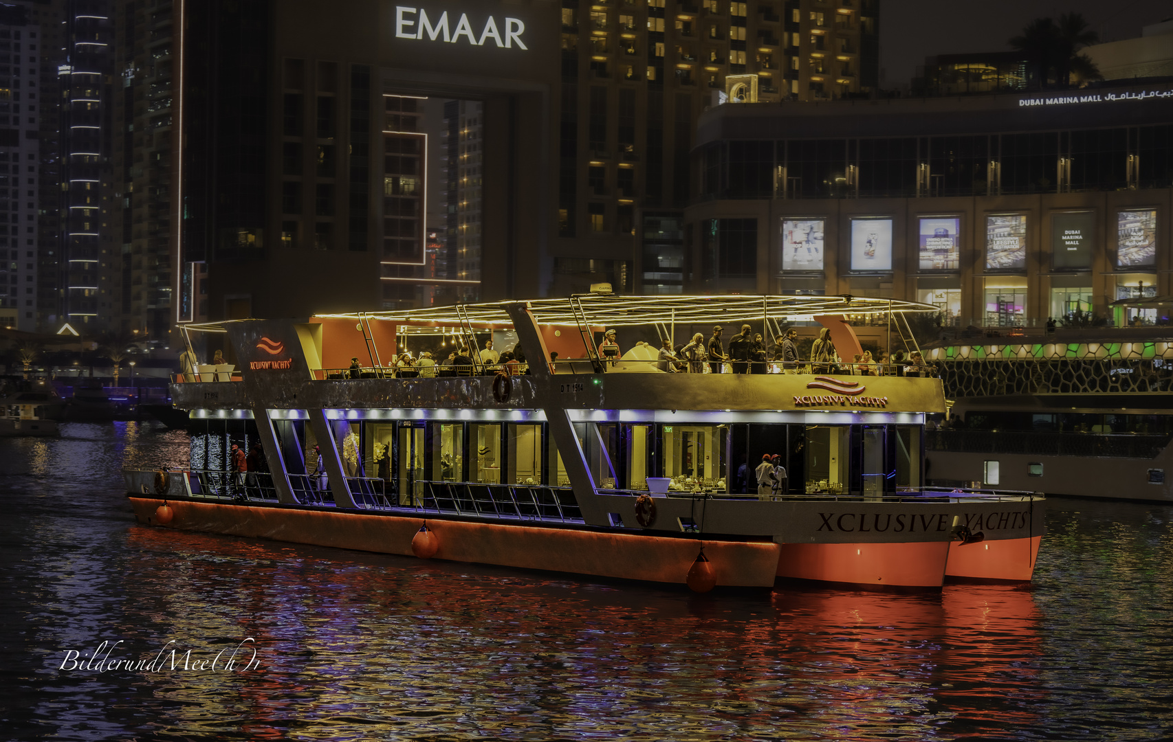 ... wenn die Nacht zum Tage wird `Dubai Marina Habour Night Cruise`