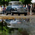 Wenn die Oldtimer-Ausfahrt ins Wasser fällt ... 