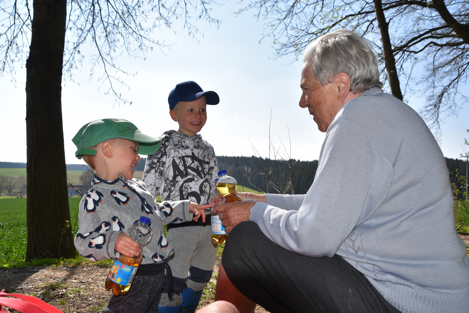 Wenn die Oma mit den Enkeln...