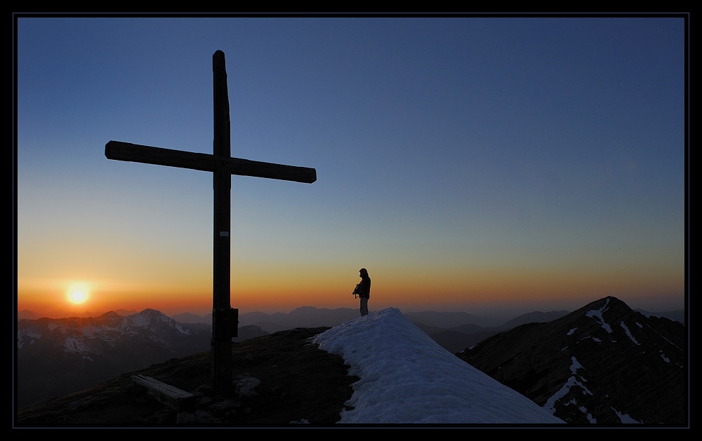 Wenn die Sonn untergeht im Karwendel...