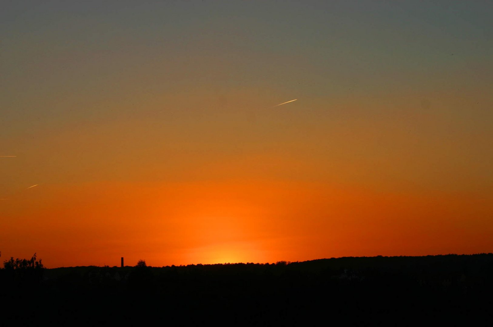 wenn  die Sonne am Horizont langsam Tschüß sagt