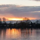 wenn die Sonne an der Elbe verschwindet