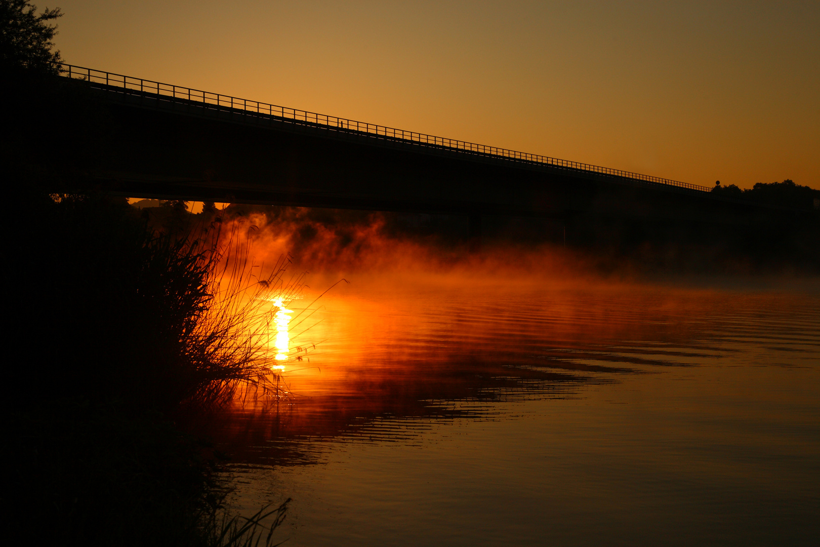 wenn die Sonne aus dem Wasser steigt.......