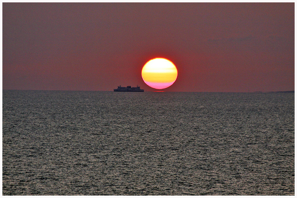 Wenn die Sonne das Meer berührt...