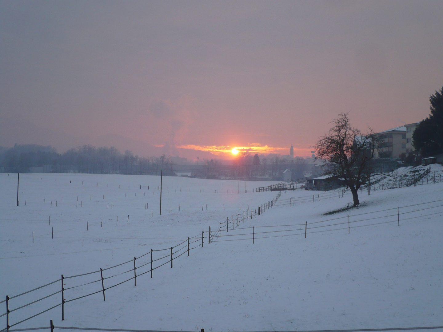 Wenn die Sonne den Horizont berührt ...