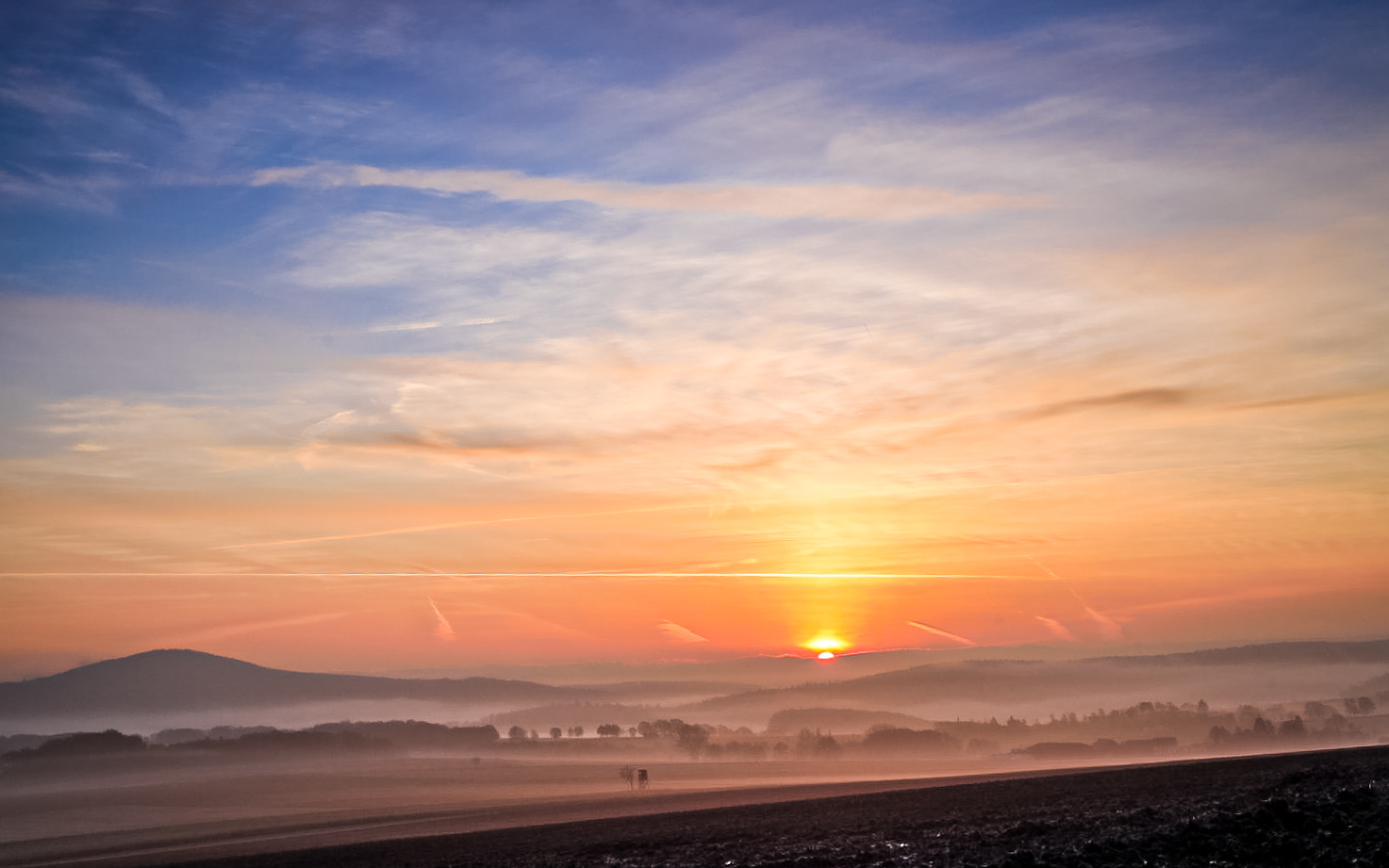 Wenn die Sonne den Morgennebel küsst...