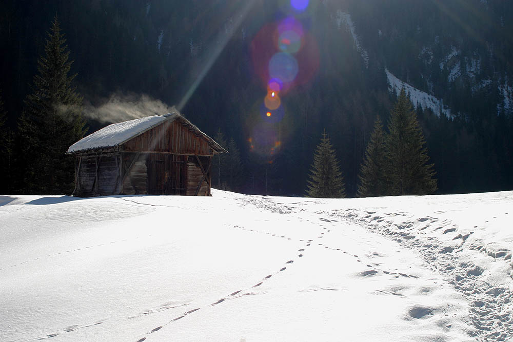 .....wenn die sonne die hütte entflammt