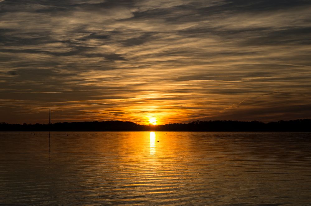 Wenn die Sonne dramatisch am Horizont versinkt......