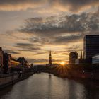 Wenn die Sonne ihr Bett in der Speicherstadt aufschlägt 