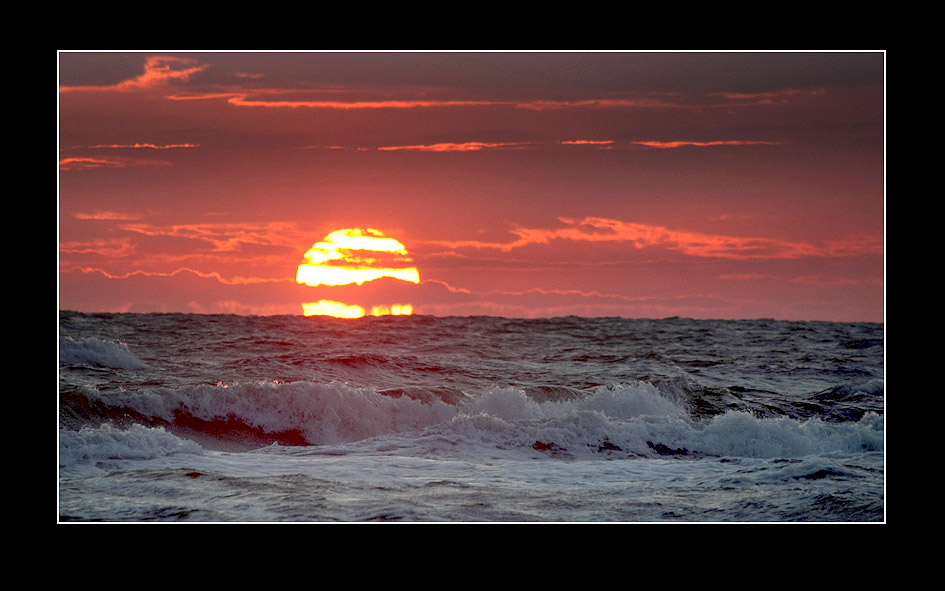 ..wenn die Sonne im Meer versinkt