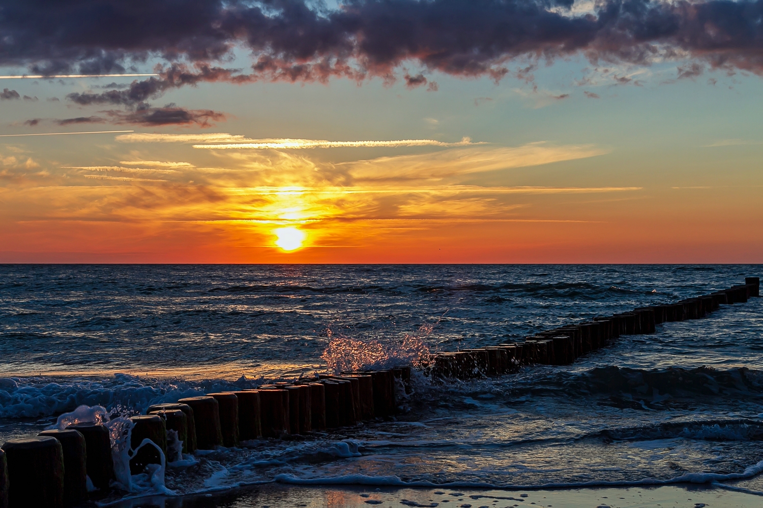 Wenn die Sonne im Meer versinkt