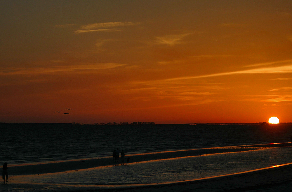 Wenn die Sonne im Meer versinkt ...