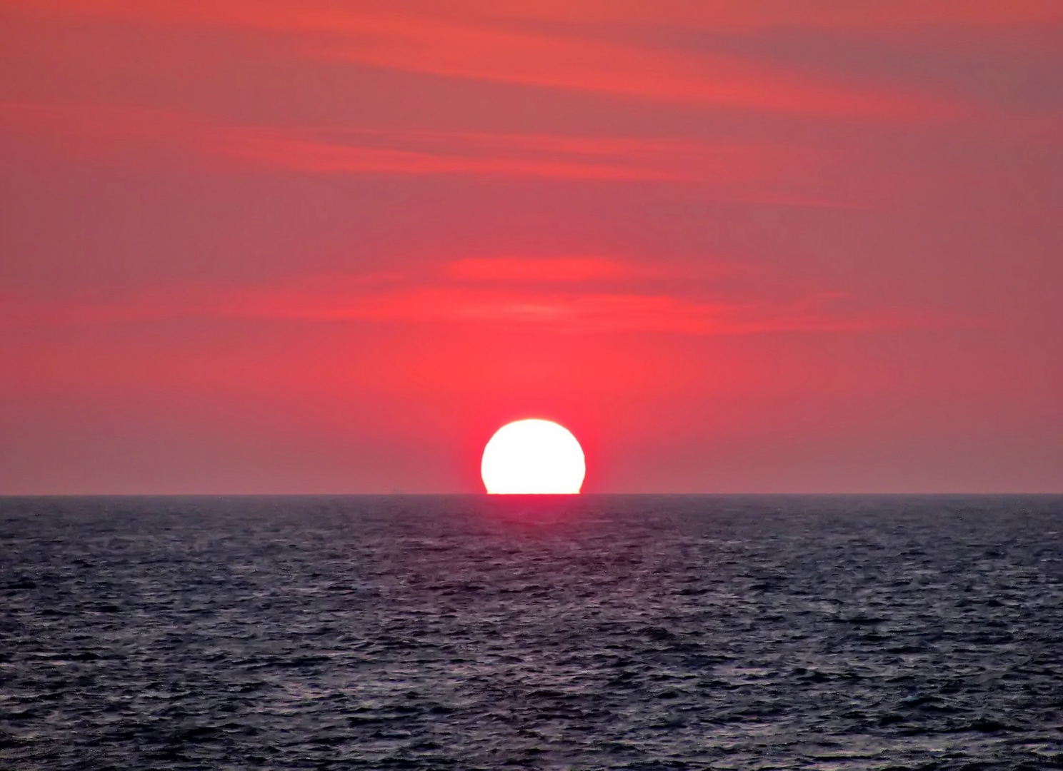 Wenn die Sonne im Meer versinkt!