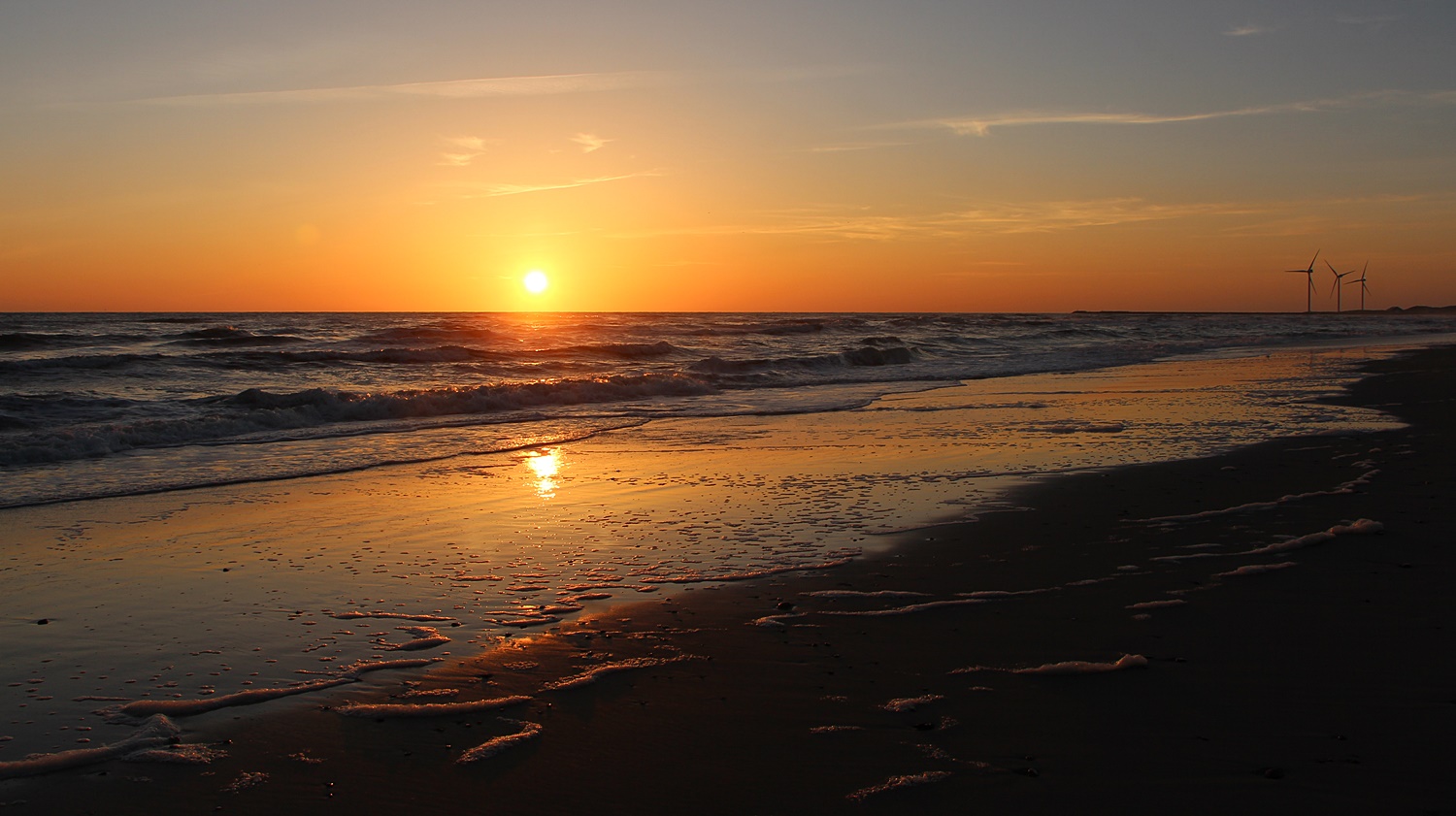 Wenn die Sonne in der Nordsee versinkt....