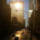 Wenn die Sonne langsam untergeht in Downtown - Chicago