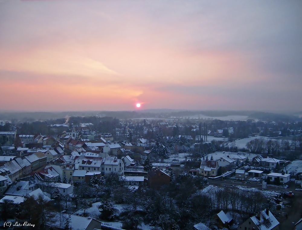 Wenn die Sonne unter geht