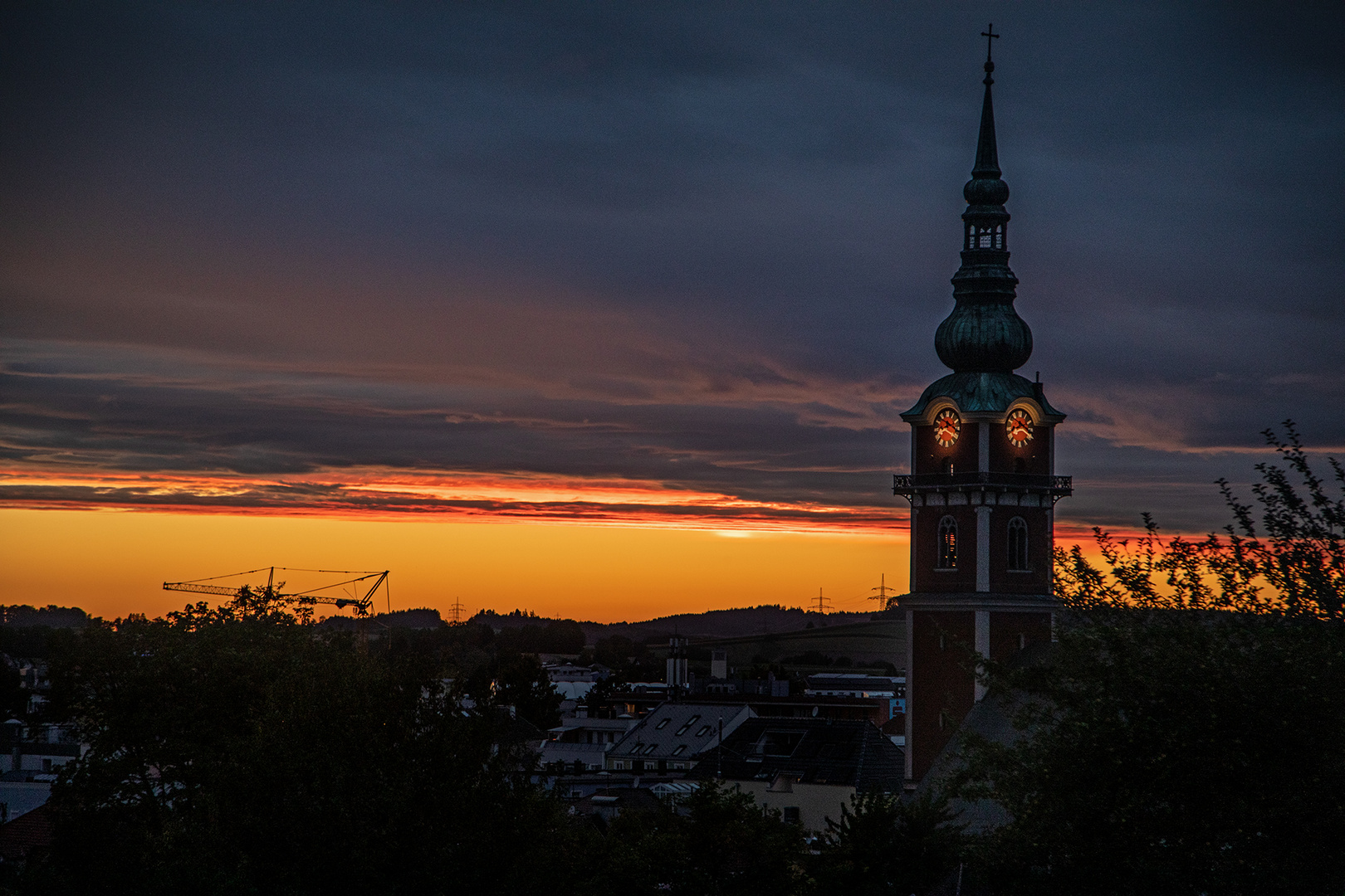 wenn die Sonne untergeht