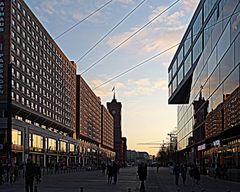 Wenn die Sonne untergeht am Roten Rathaus