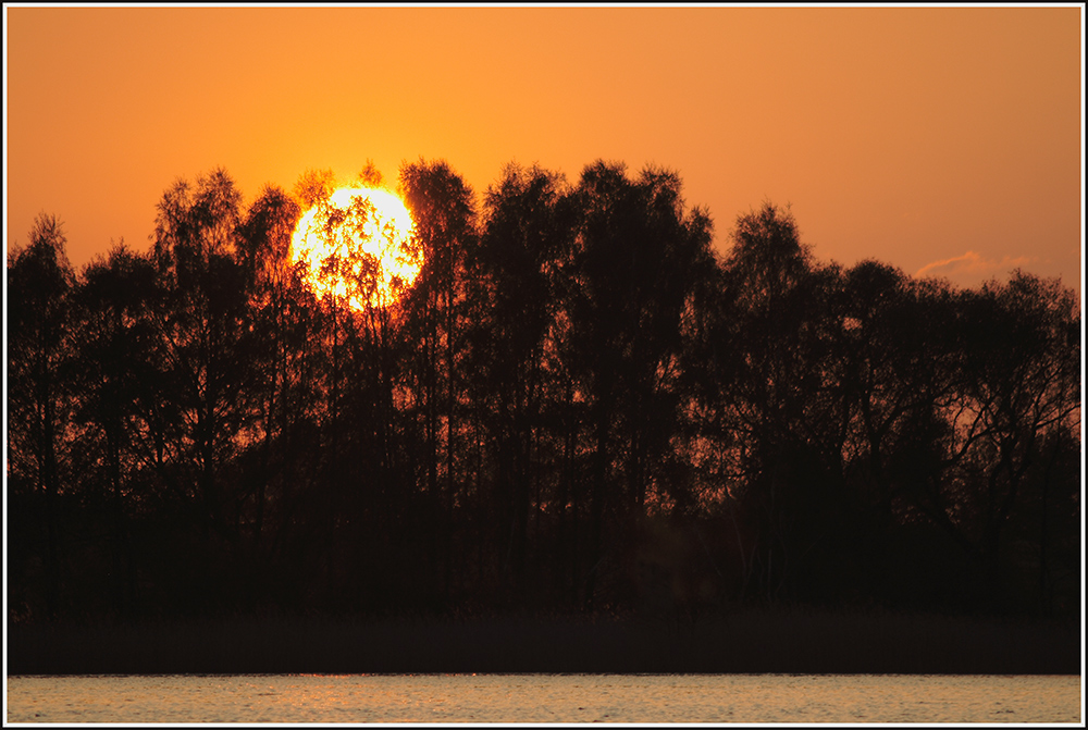 Wenn die Sonne zu tief sinkt, brennt der Wald....