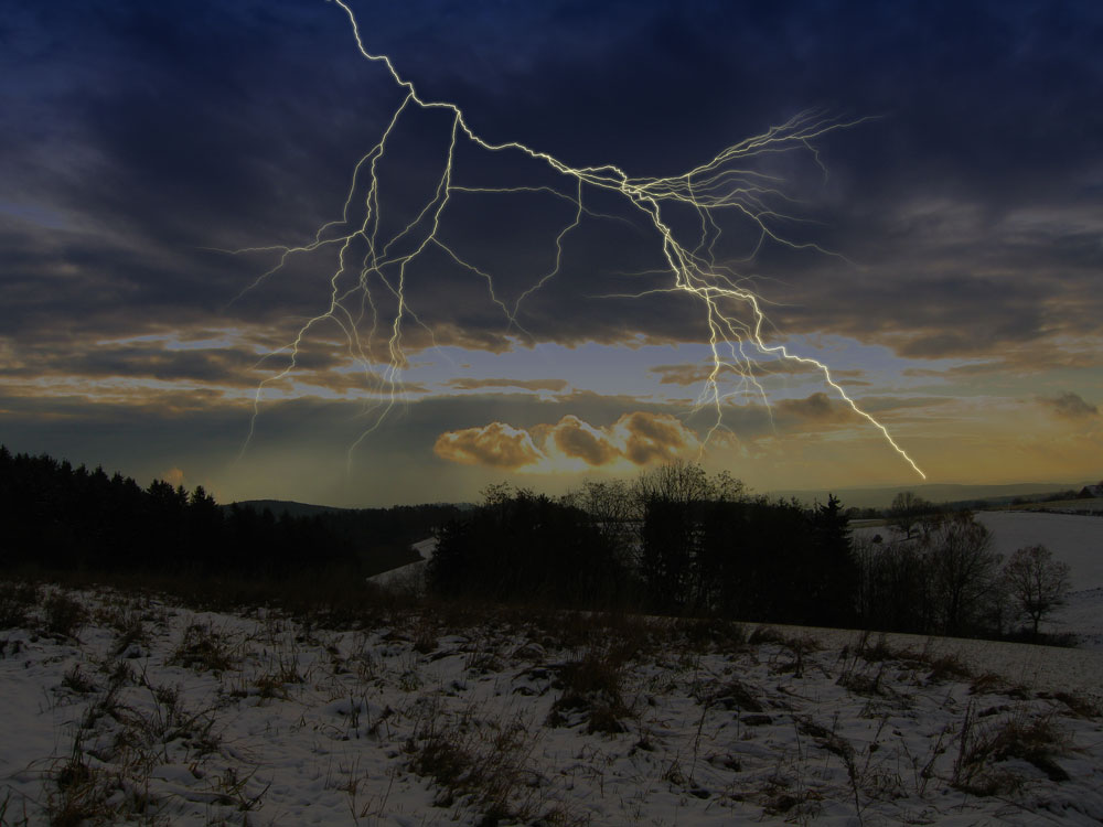 Wenn die Wolken schnelle zieh'n