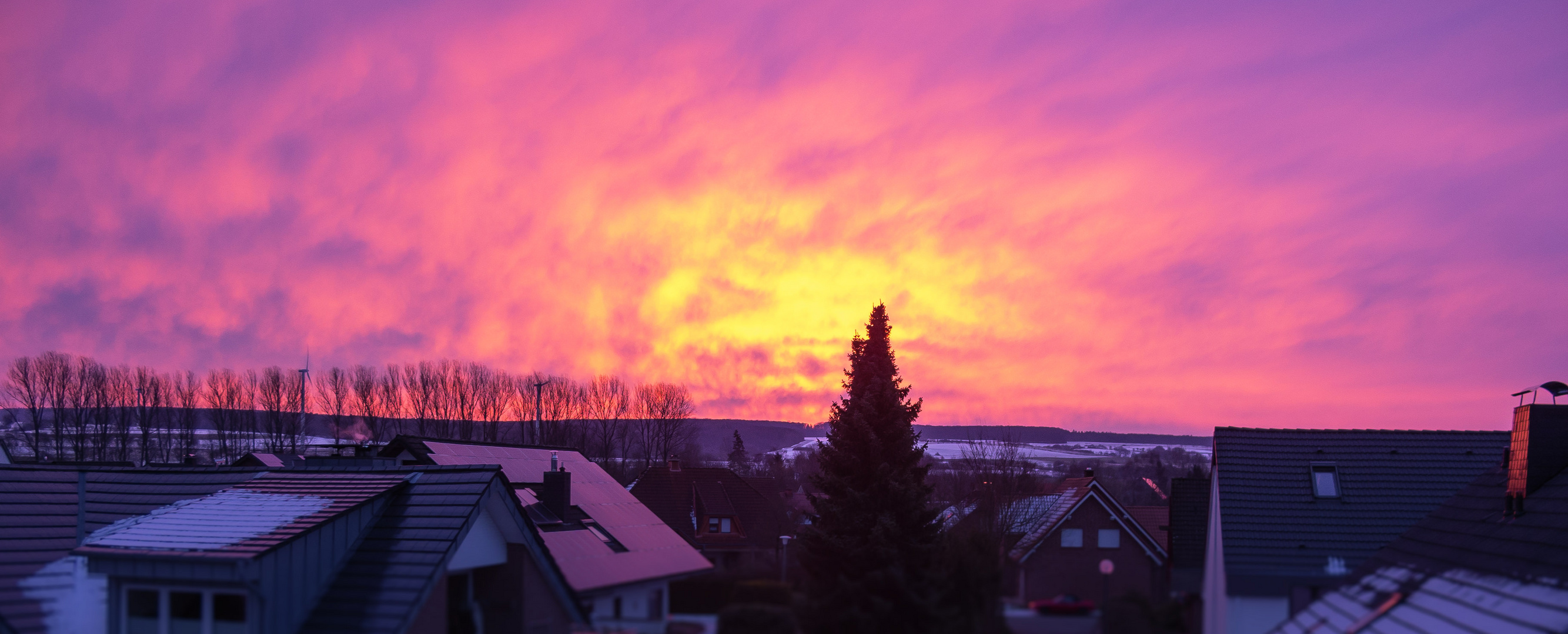 Wenn die Wolken wieder Lila sind !!!