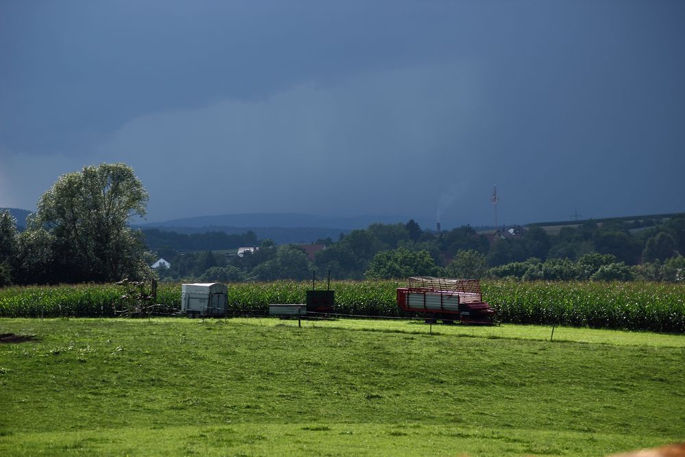 Wenn ein Gewitter aufzieht