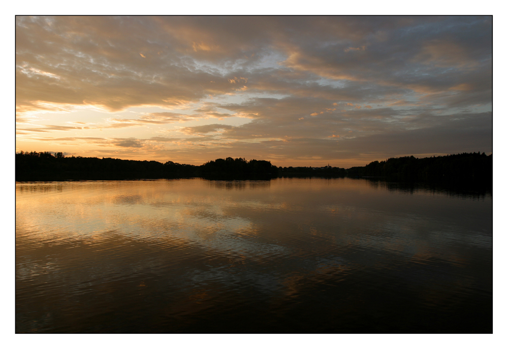 Wenn es Abend wird am Abtsdorfer See