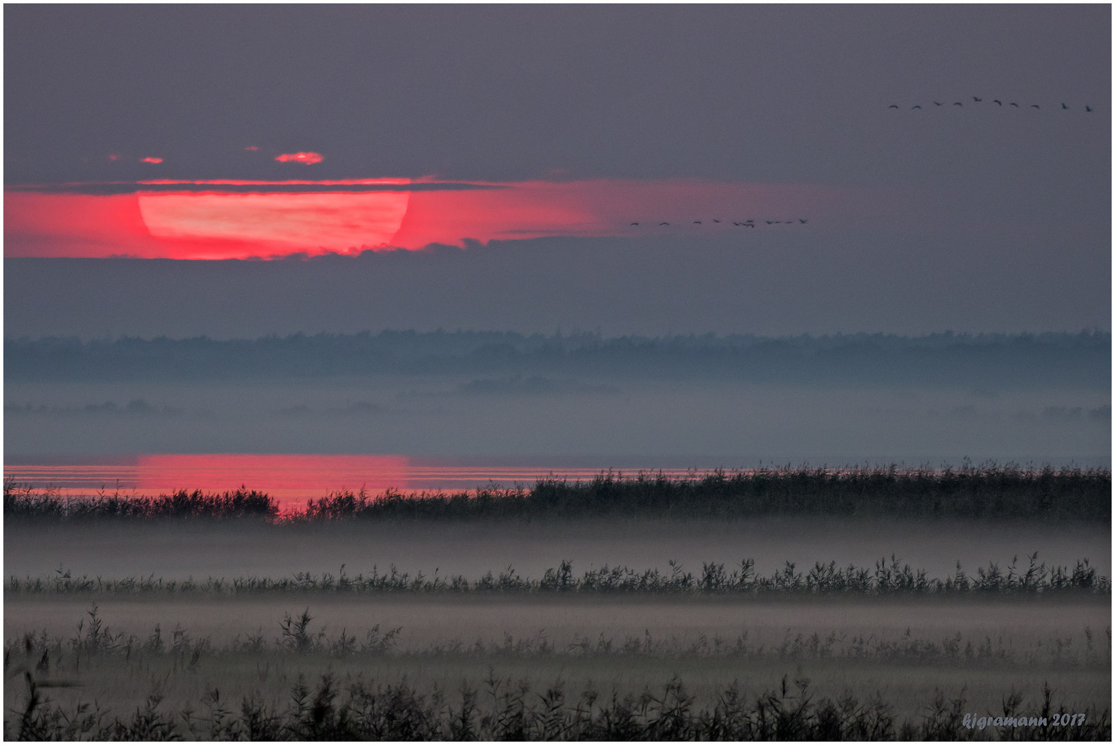 wenn es abend wird auf dem bodden......