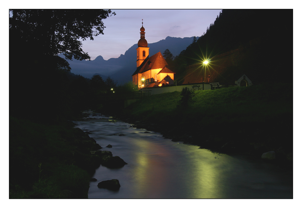 Wenn es Abend wird in der Ramsau