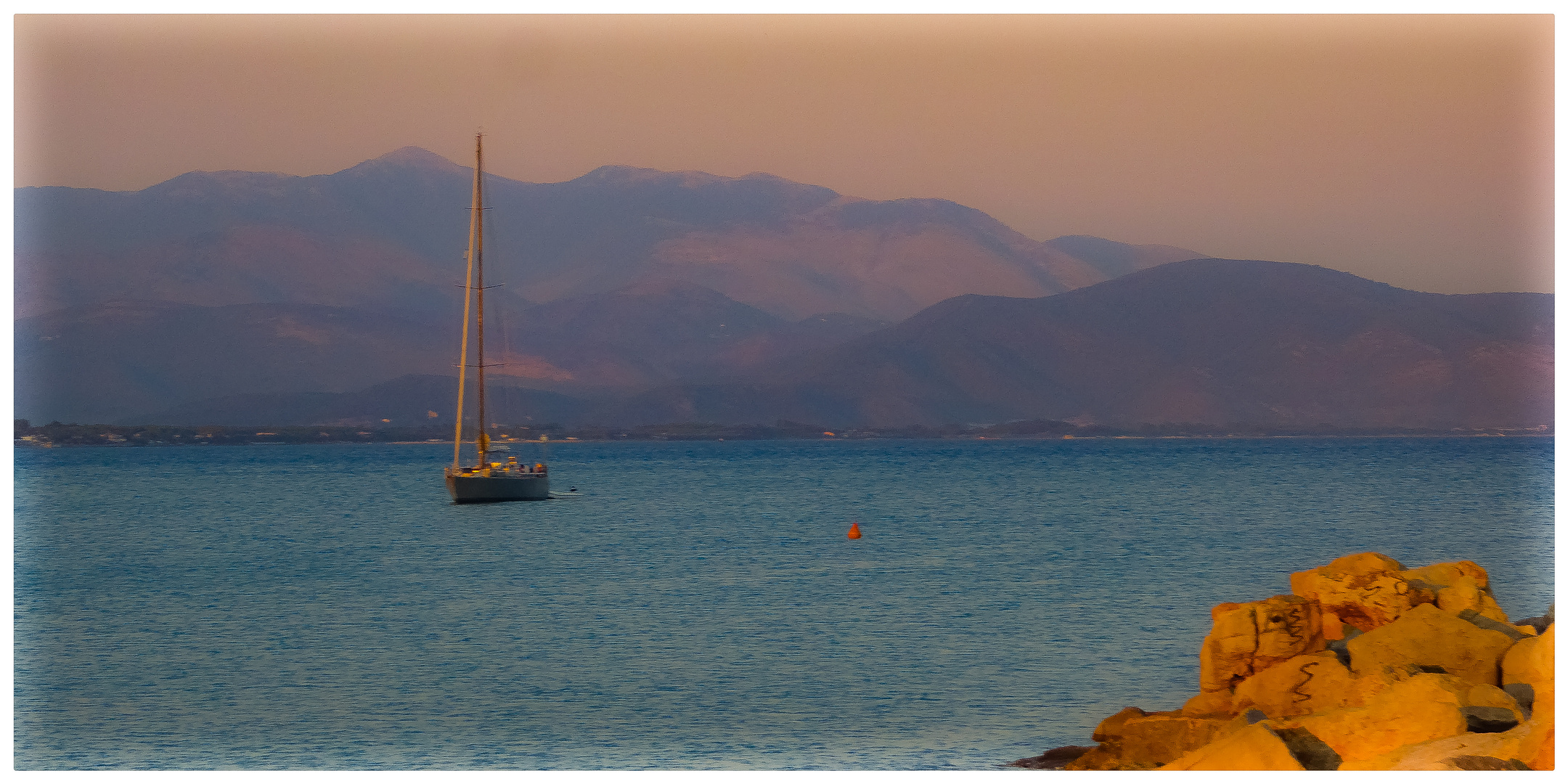 Wenn es Abend wird ... in Terracina