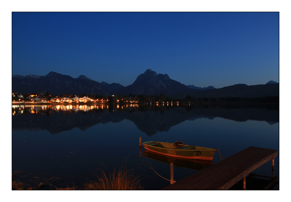 Wenn es Nacht wird am Hopfensee