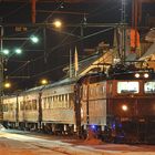 Wenn es Nacht wird im Bahnhof von Kiruna