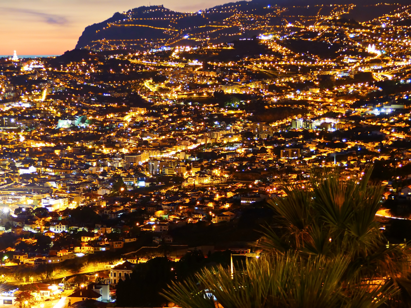 Wenn es Nacht wird in Funchal