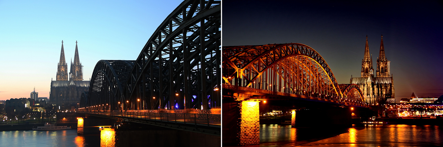 wenn es Nacht wird in Köln 