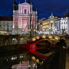 Wenn es Nacht wird in Ljubljana 