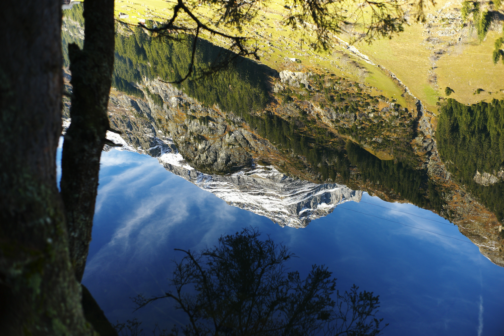 wenn es spiegelt im Wasser!