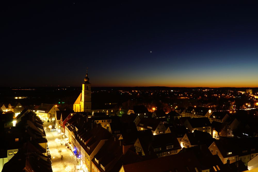 wenn es über Crailsheim Nacht geworden ist 