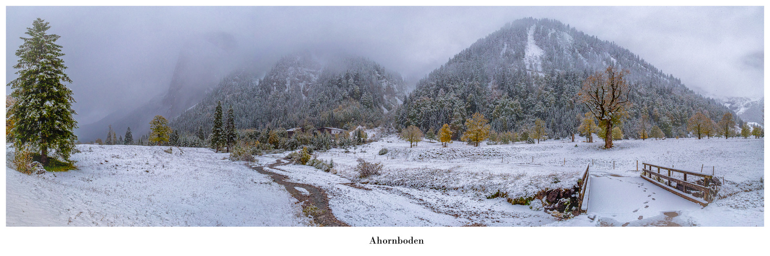 Wenn es wieder Winter wird im Ahornboden